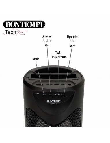 Speaker with Karaoke Microphone Bontempi 6 Units