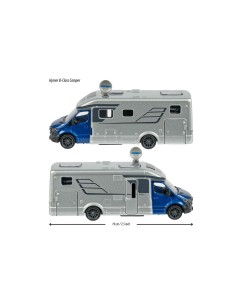 Motor caravan Majorette Camping Car Mercedes Grey