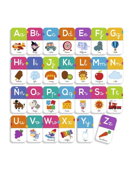 Educational Game Diset El Abecedario 54 Pieces