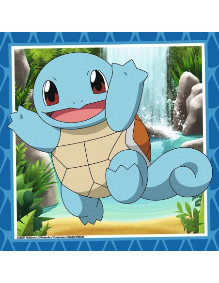 3-Puzzle Set Pokémon Ravensburger 05586 Bulbasaur, Charmander & Squirtle 147 Pieces