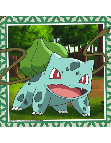 3-Puzzle Set Pokémon Ravensburger 05586 Bulbasaur, Charmander & Squirtle 147 Pieces