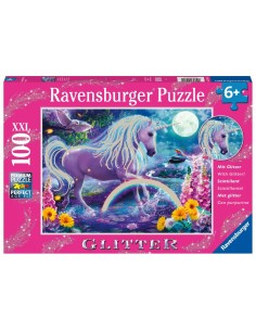 Puzzle Ravensburger 12980 Unicorn Glitter XXL 100 Pieces