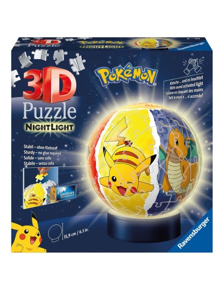 3D Puzzle Pokémon Night light 72 Pieces