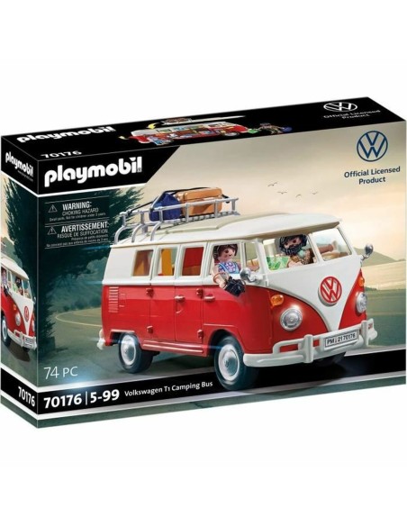 Vehicle Playset Playmobil 70176 Volkswagen T1 Bus Red