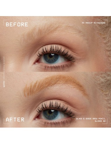Eyebrow Pencil NYX BLADE & SHADE NANO Nº 02 Blonde