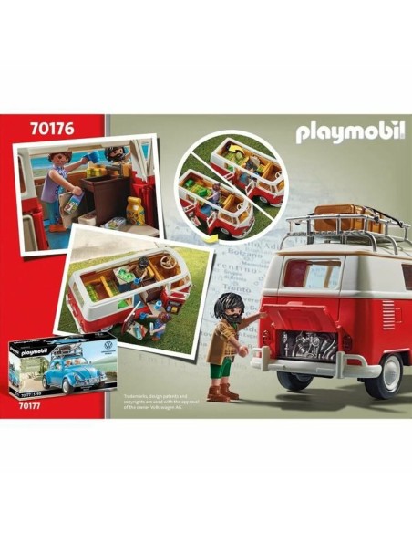 Vehicle Playset Playmobil 70176 Volkswagen T1 Bus Red