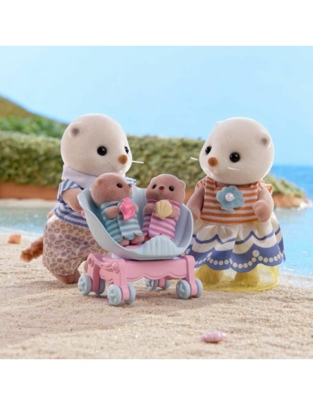 Jointed Figure Sylvanian Families La familia de las nutrias marinas animals