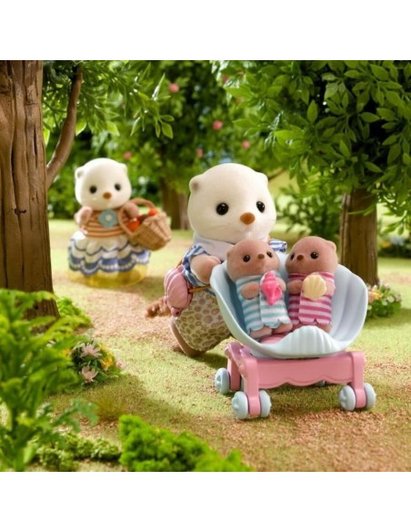 Jointed Figure Sylvanian Families La familia de las nutrias marinas animals