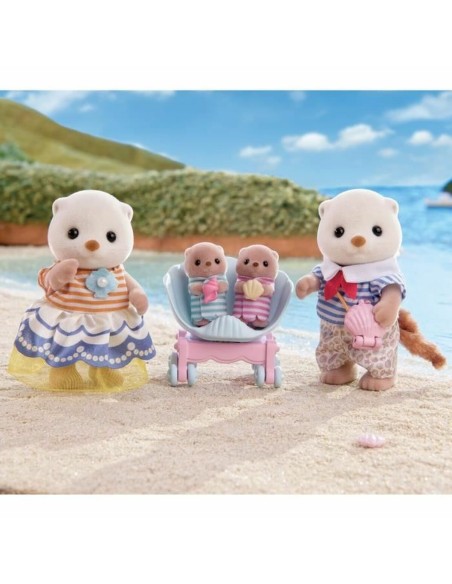 Jointed Figure Sylvanian Families La familia de las nutrias marinas animals