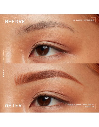 Eyebrow Pencil NYX BLADE & SHADE NANO Nº 05-Auburn