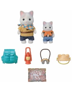 Playset Sylvanian Families Son and Baby Cat Latte - Secret Forest Adventure 2