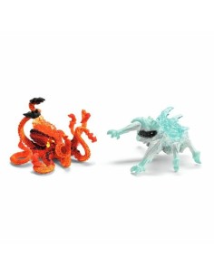 Dolls House Accessories Schleich Lava Octopus vs Ice Bug Duo