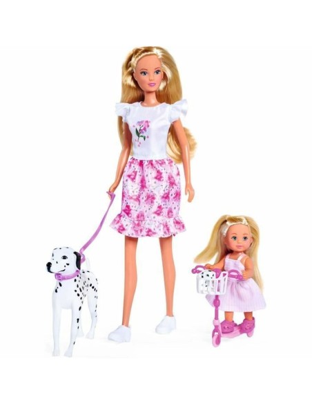 Doll Simba Love poupée dalmatien + Evi Love