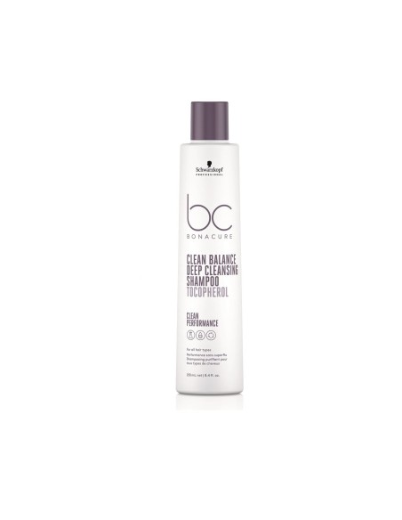 Shampoo Schwarzkopf Professional Bc New Clean Balance Deep Cleansing 250 ml