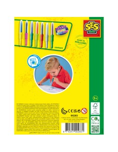Set of Felt Tip Pens SES Creative Blow Airbrush Pens 2