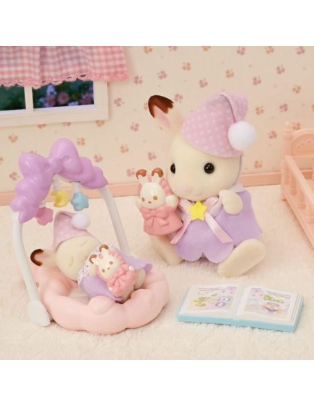 Jointed Figure Sylvanian Families Las hermanas conejitas de chocolate: hora de dormir Girl
