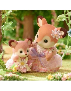 Jointed Figure Sylvanian Families Ciervo bebé y columpio animals 2