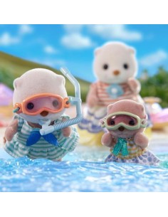 Jointed Figure Sylvanian Families Las hermanas nutrias marinas animals 2