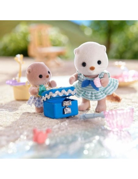 Jointed Figure Sylvanian Families Las hermanas nutrias marinas animals