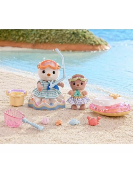 Jointed Figure Sylvanian Families Las hermanas nutrias marinas animals