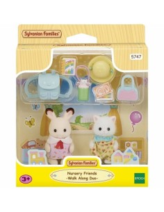 Playset Sylvanian Families The Baby Duo on a Walk 2 Pieces 9 Pieces