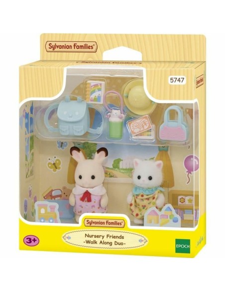 Playset Sylvanian Families The Baby Duo on a Walk 2 Pieces 9 Pieces