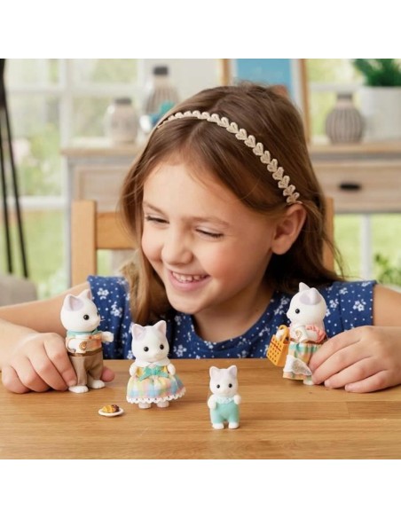 Dolls House Accessories Sylvanian Families 5738 Latte Cat Family