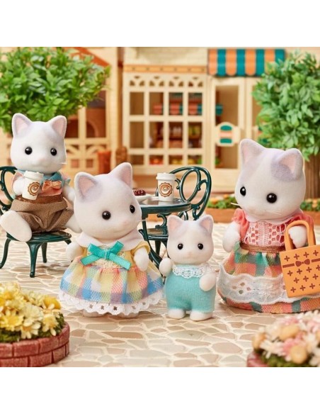 Dolls House Accessories Sylvanian Families 5738 Latte Cat Family