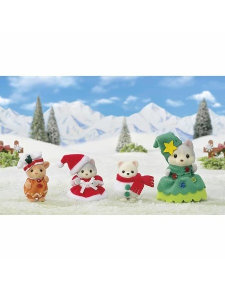 Dolls House Accessories Sylvanian Families Happy ChristmaS Friends