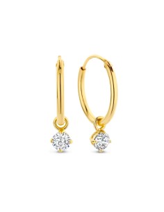 Ladies' Earrings New Bling 9NB-1206 Golden