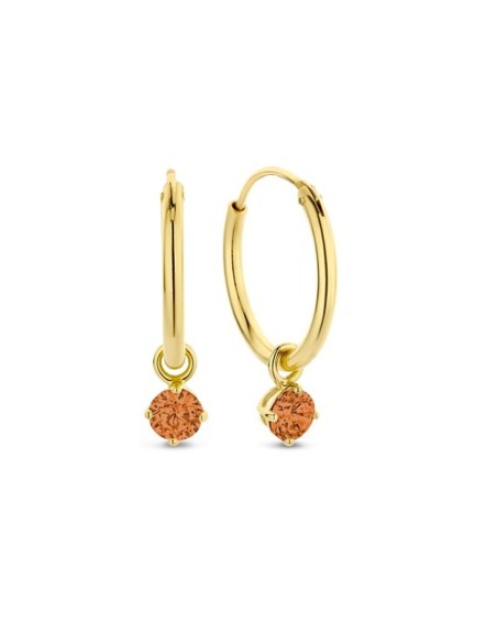 Ladies' Earrings New Bling 9NB-1208 Golden