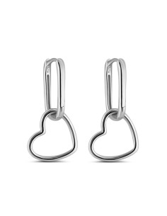 Ladies' Earrings New Bling 9NB-1243 Silver
