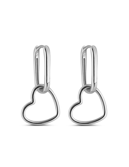Ladies' Earrings New Bling 9NB-1243 Silver