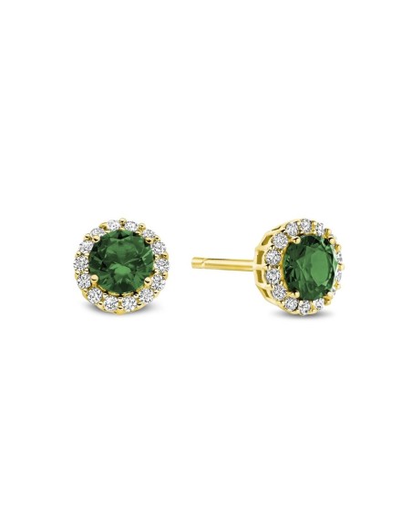 Ladies' Earrings New Bling 9NB-1533 Green