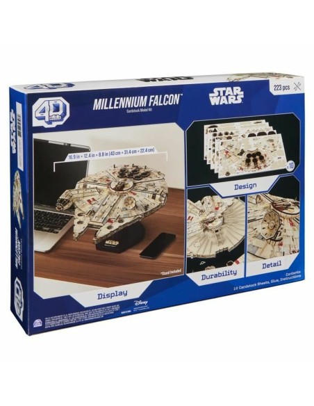 Construction set Star Wars Millennium Falcon 223 piezas 43 x 31,4 x 22,4 cm Grey Multicolour