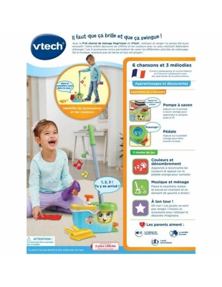 Cleaning & Storage Kit Vtech Little Magi'clean Cleaning Trolley Toys