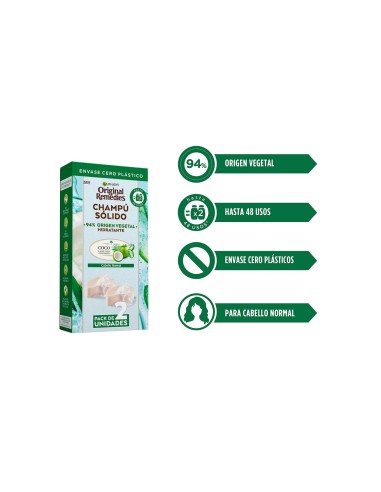 Shampoo Bar Garnier Original Remedies X Moisturizing Coconut 2 Units 60 g