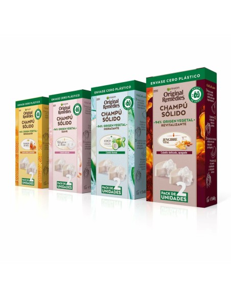 Shampoo Bar Garnier Original Remedies X Moisturizing Coconut 2 Units 60 g