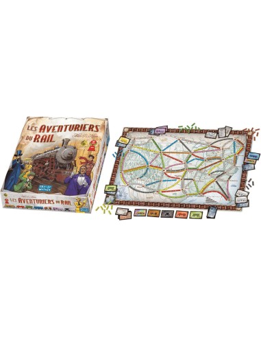 Board game Asmodee The Adventurers of Rail USA (FR)