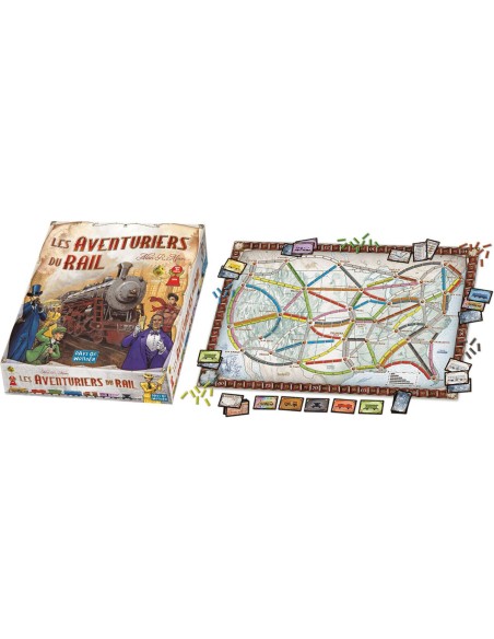 Board game Asmodee The Adventurers of Rail USA (FR)