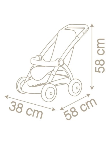 Doll Stroller Smoby Stroller (58 cm)