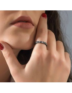 Men's Ring AN Jewels AR.R1NS06BK-7 7 2