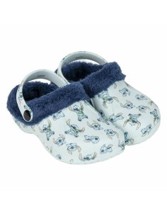 House Slippers Stitch Light Blue