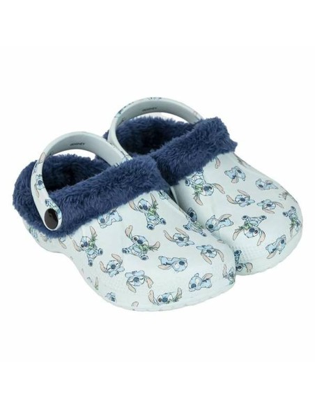 House Slippers Stitch Light Blue