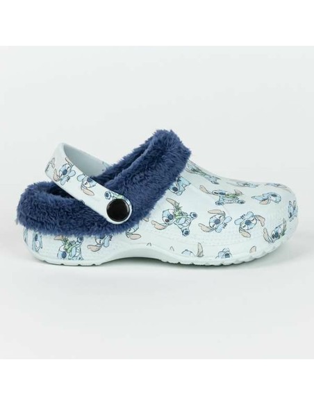 House Slippers Stitch Light Blue