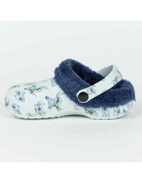 House Slippers Stitch Light Blue