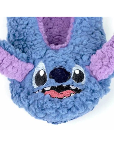 House Slippers Stitch Blue