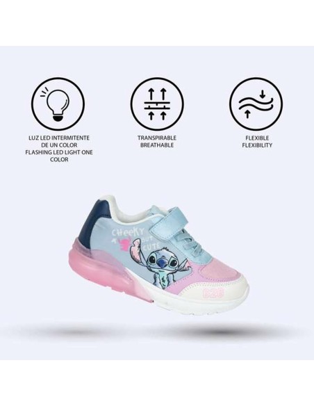 Sports Shoes for Kids Stitch Light Blue