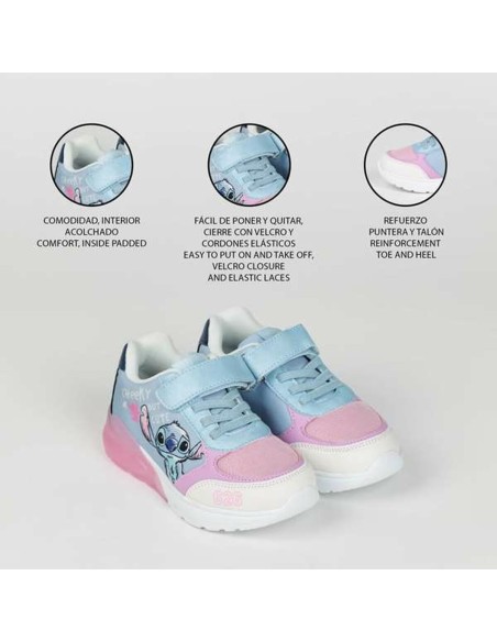 Sports Shoes for Kids Stitch Light Blue