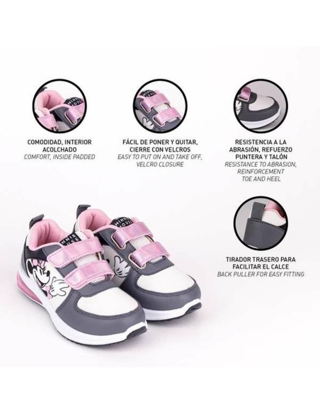 Sports Shoes for Kids Minnie Mouse Grey
